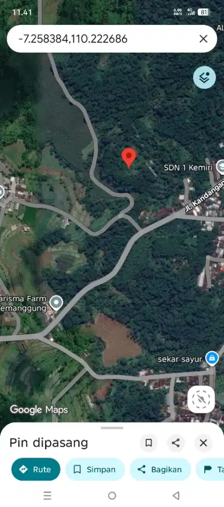 Dijual Lahan di temanggung 2,3 Ha