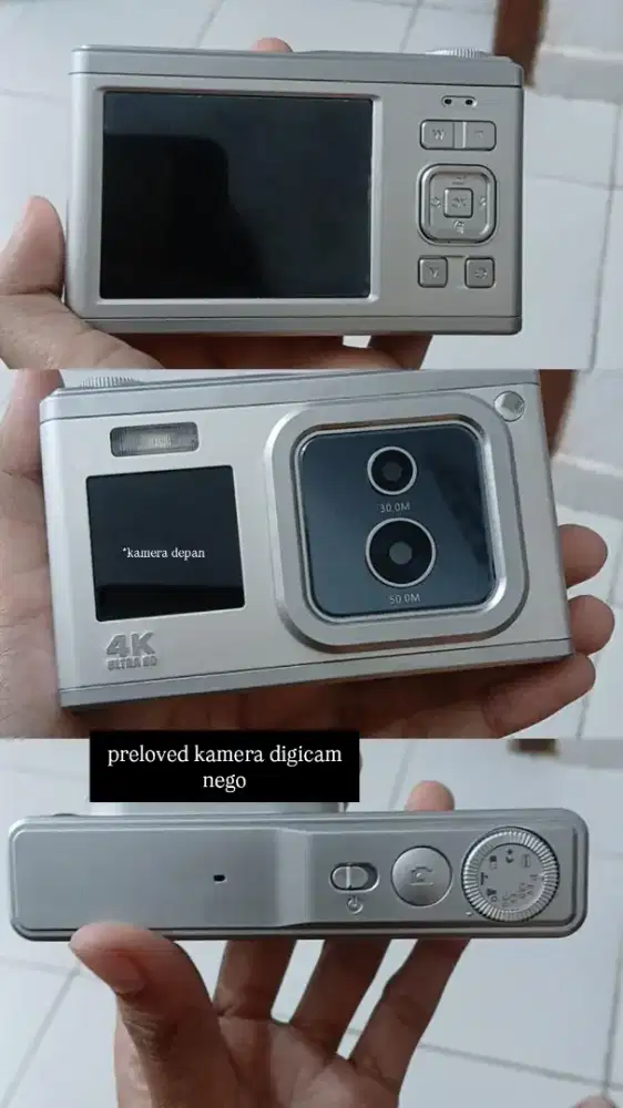 kamera digital warna silver