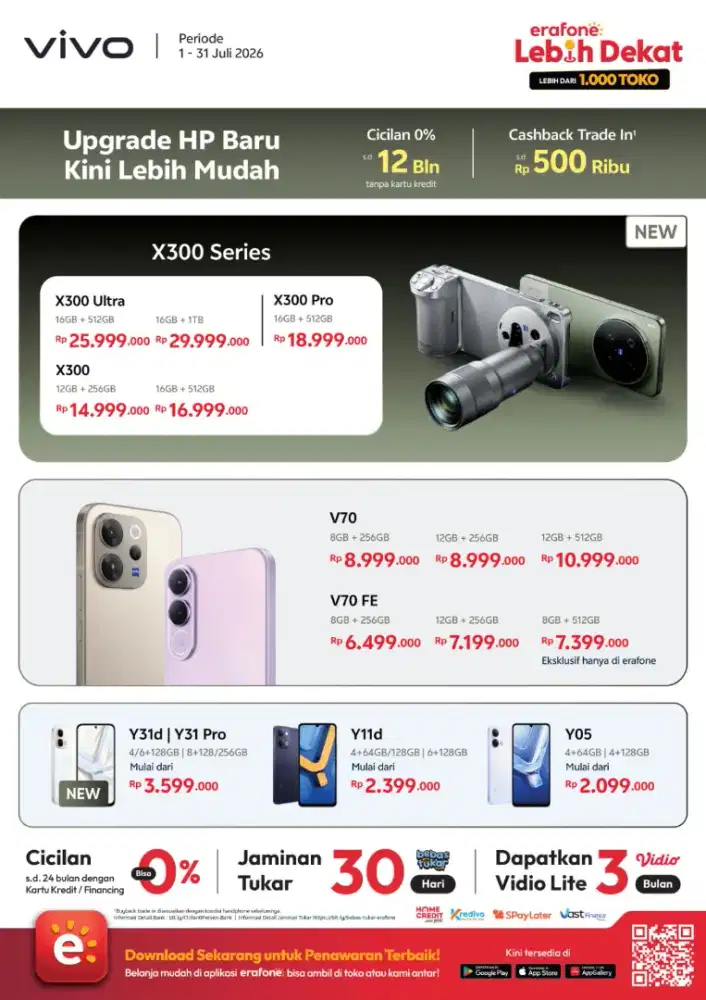 Vivo,promo cicilan tanpa kartu kredit cukup KTP aja