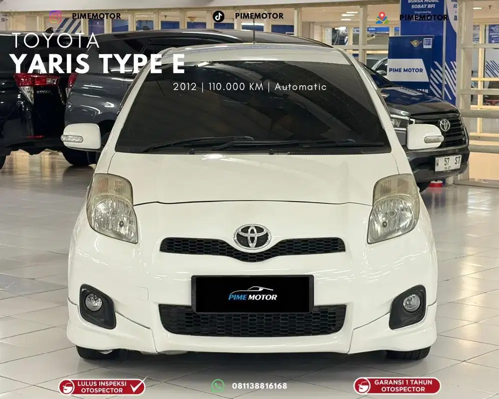 TOYOTA YARIS E AT 2012