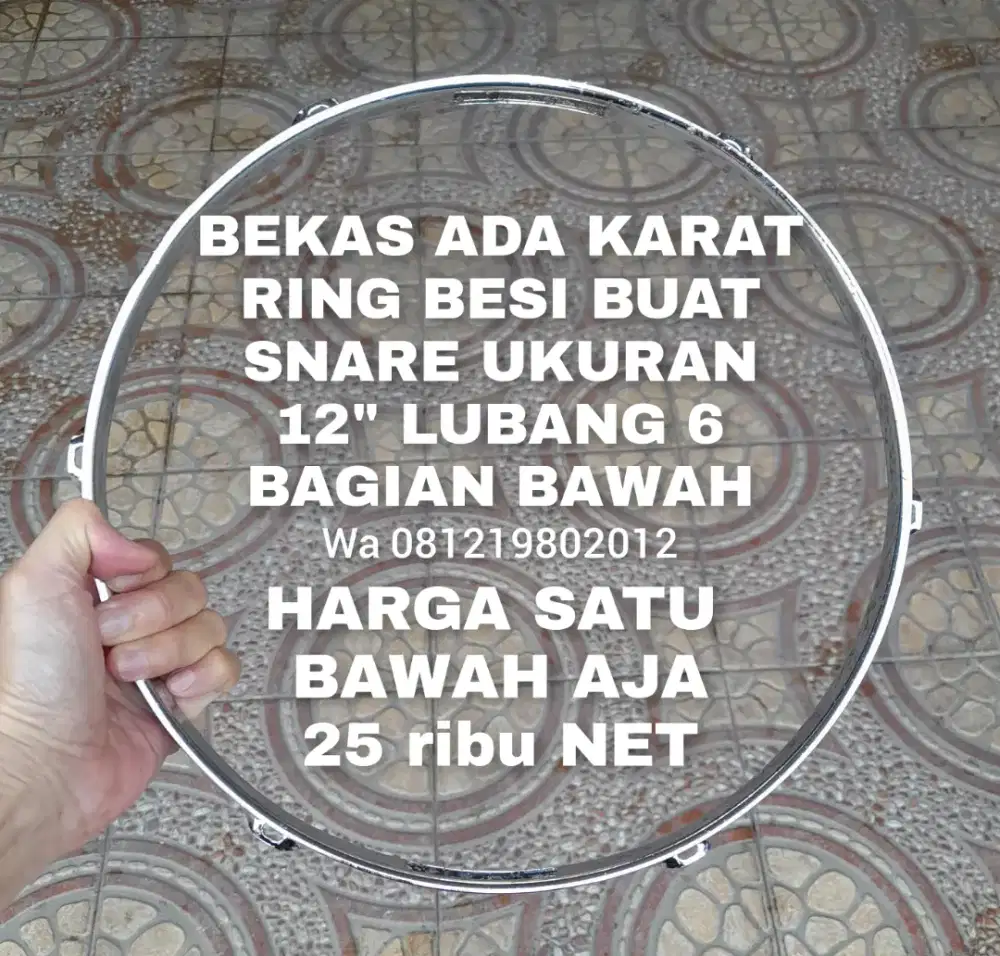 RING SNARE 12 LUBANG 6 BAWAH