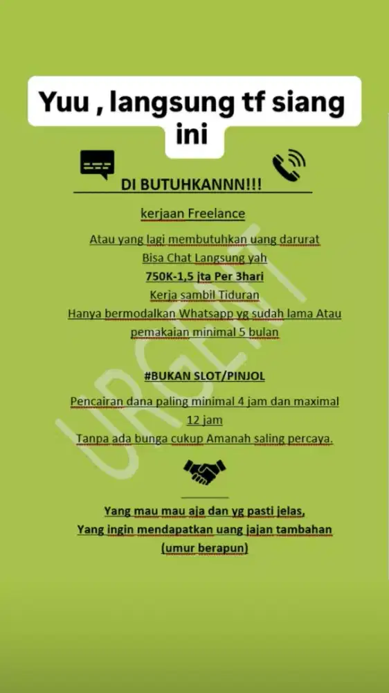 ADMIN FREELANCE HARIAN