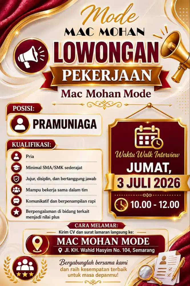 Lowongan Pekerjaan Semarang Tengah