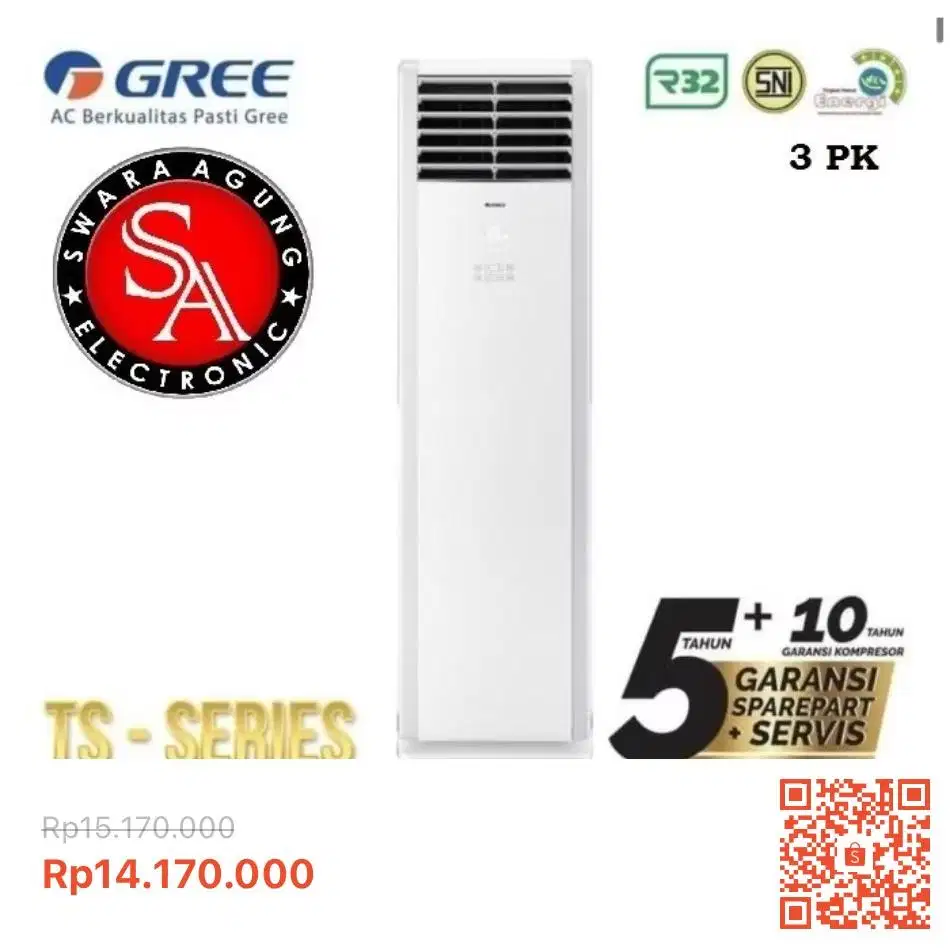 Ac standing 3 pk merk gree