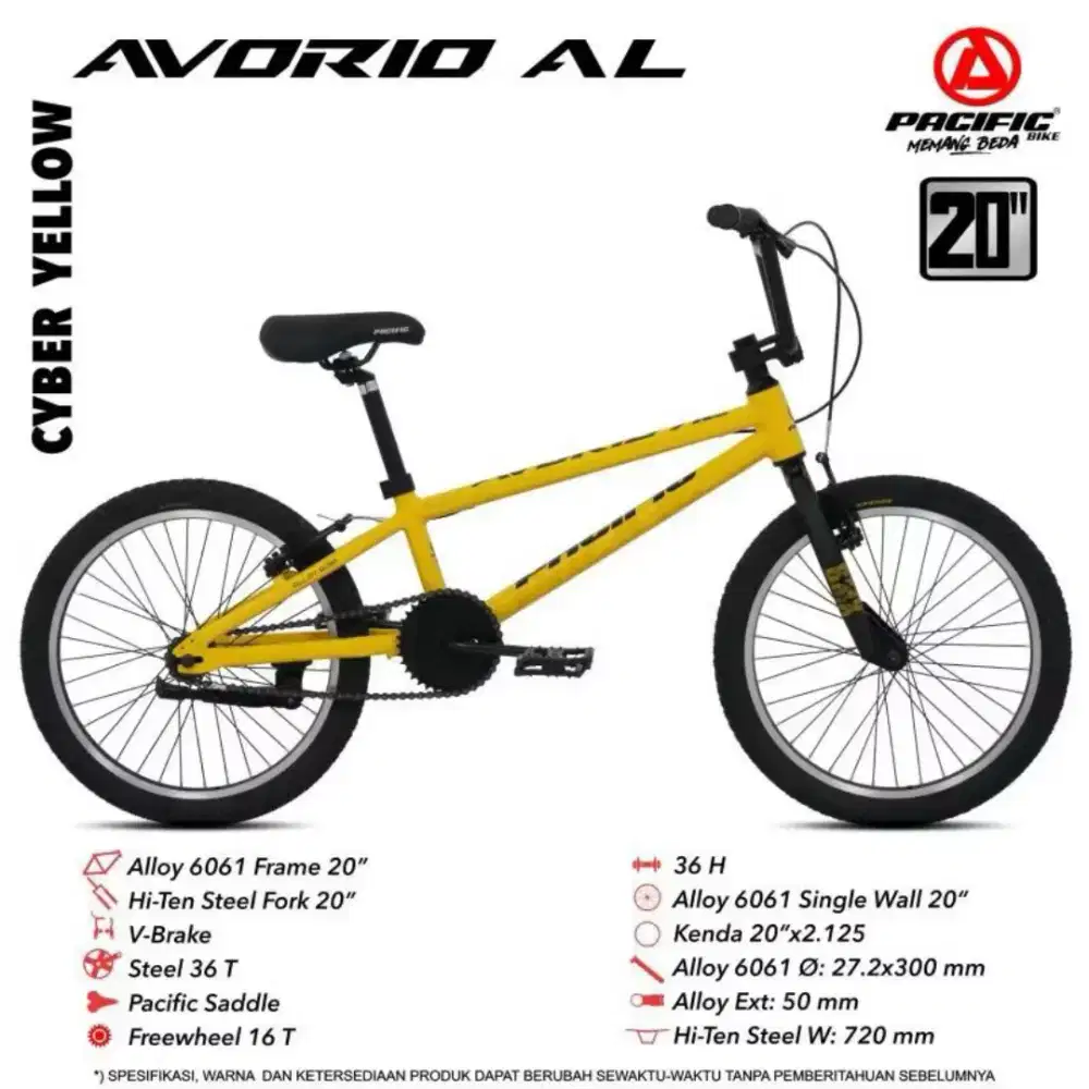 Sepeda BMX PACIFIC AVORIO 20 inch