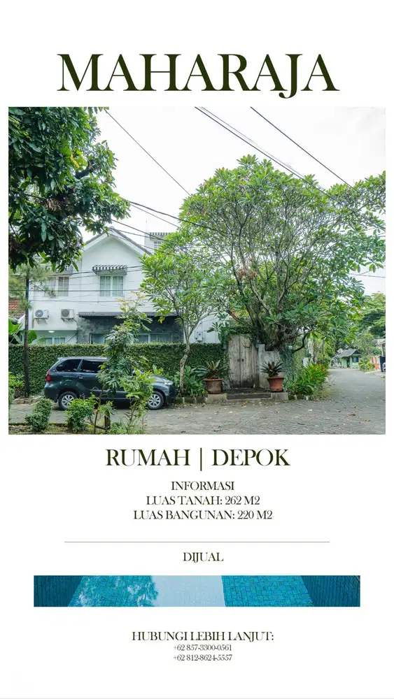 Dijual rumah di Maharaja Depok