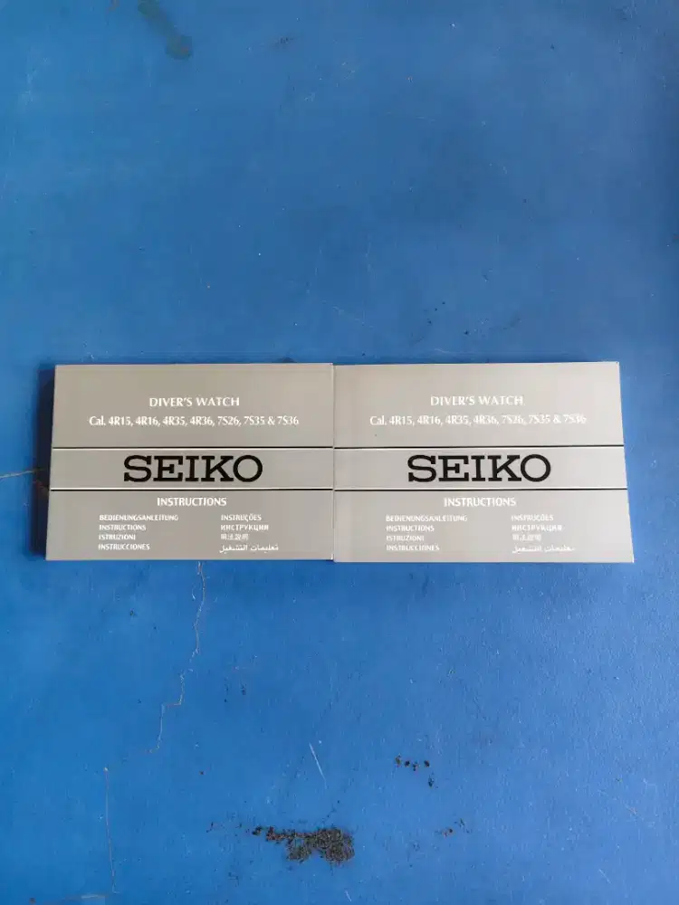 Buku Manual Book Seiko Cal.7S26/36 4R35/36 Cocok Utk All Seiko Diver