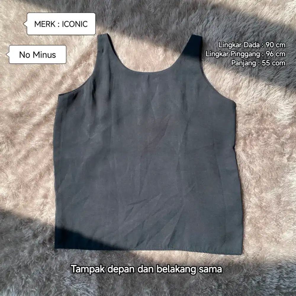 Preloved (Personal Used) TankTop Hitam