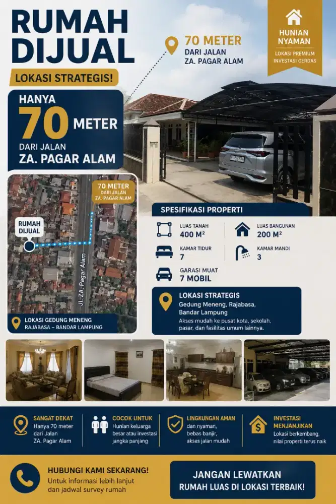 Rumah Di jalan Za Pagar Alam