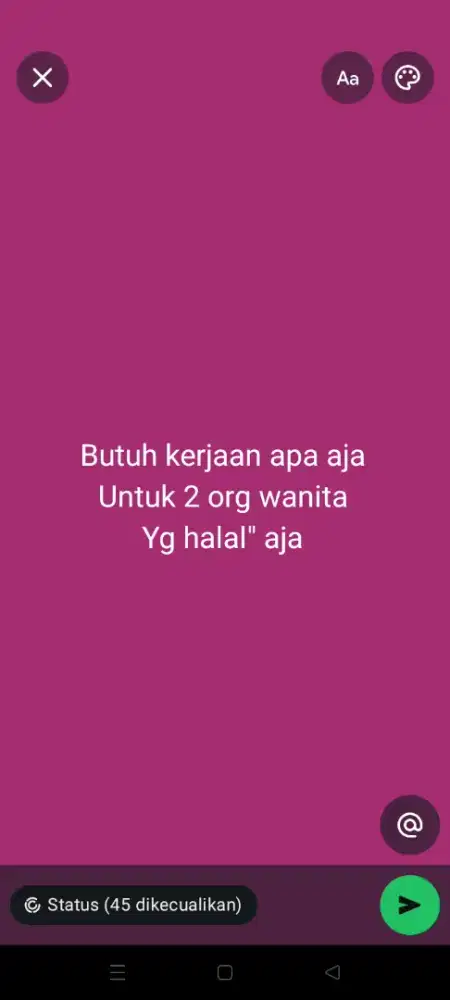 Info lowongan kerja untuk 2 org dong