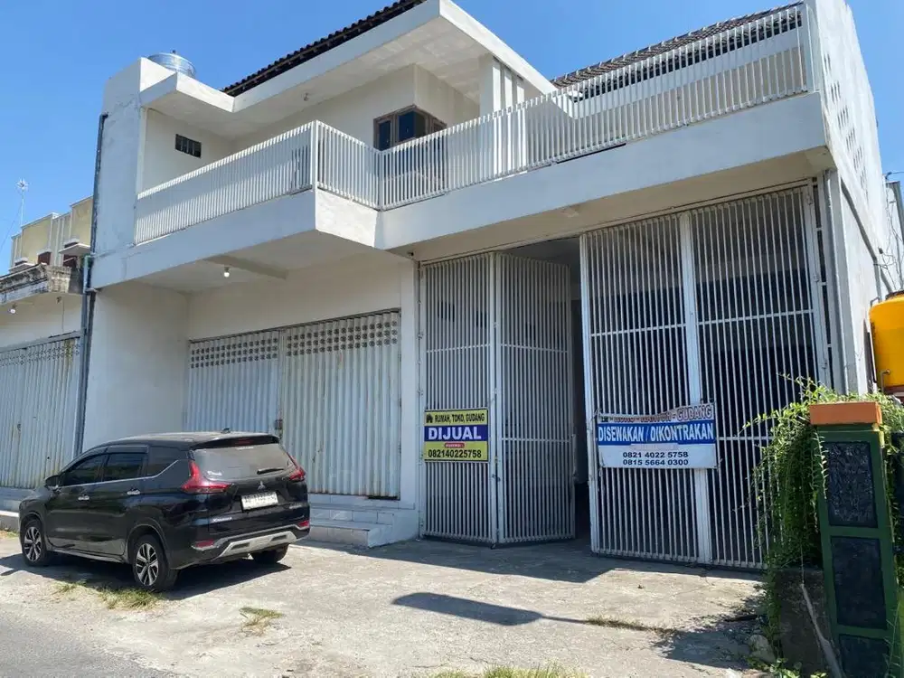 Rumah toko dan gudang murah pinggir jalan utama