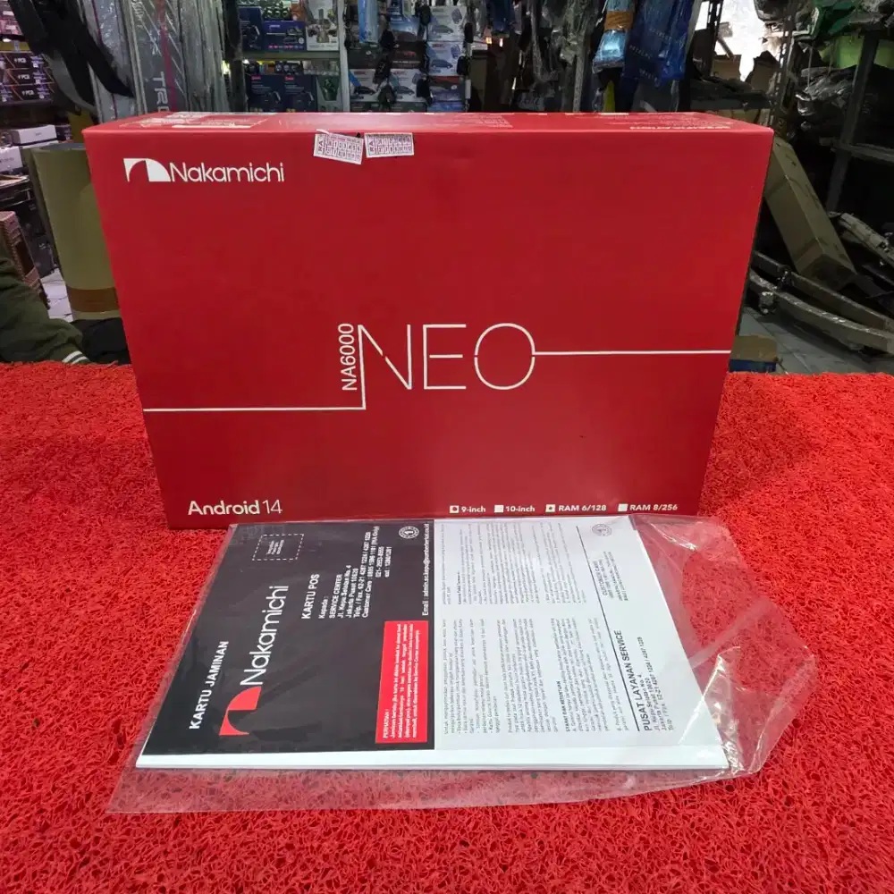 Head Unit Android Nakamichi NEO NA6000 RAM 6GB ROM 128GB QLED 9 in