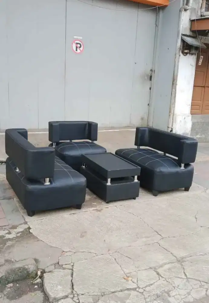 sofa ruang tamu minimalis full busa + bantal