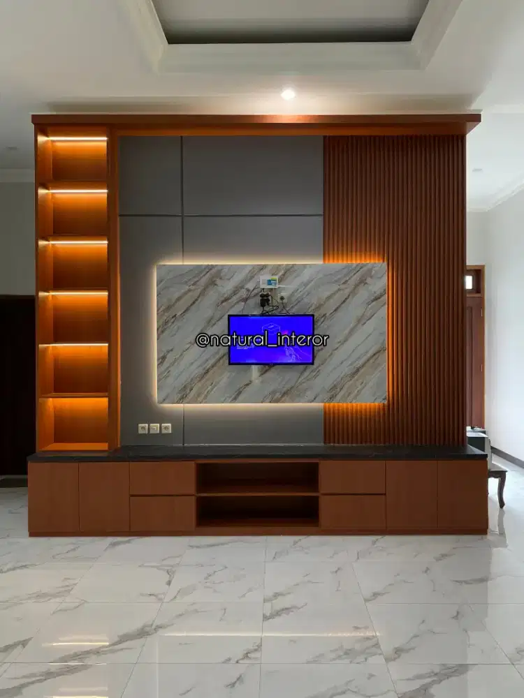 Backdrop tv minimalis modern