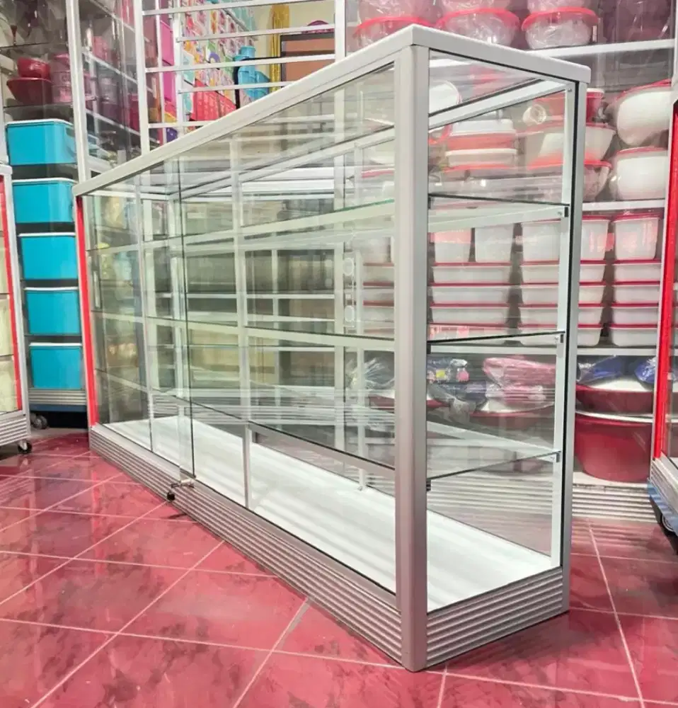 Etalase Panjang 2Mx1M Untuk Agen Toko/ Warung dll