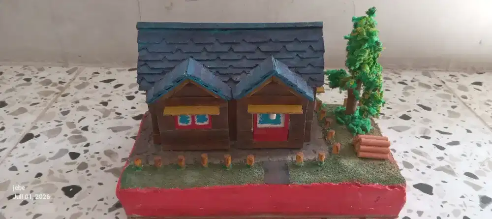 Diorama rumah mini