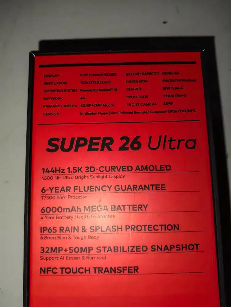 itel s26 ultra 8/256