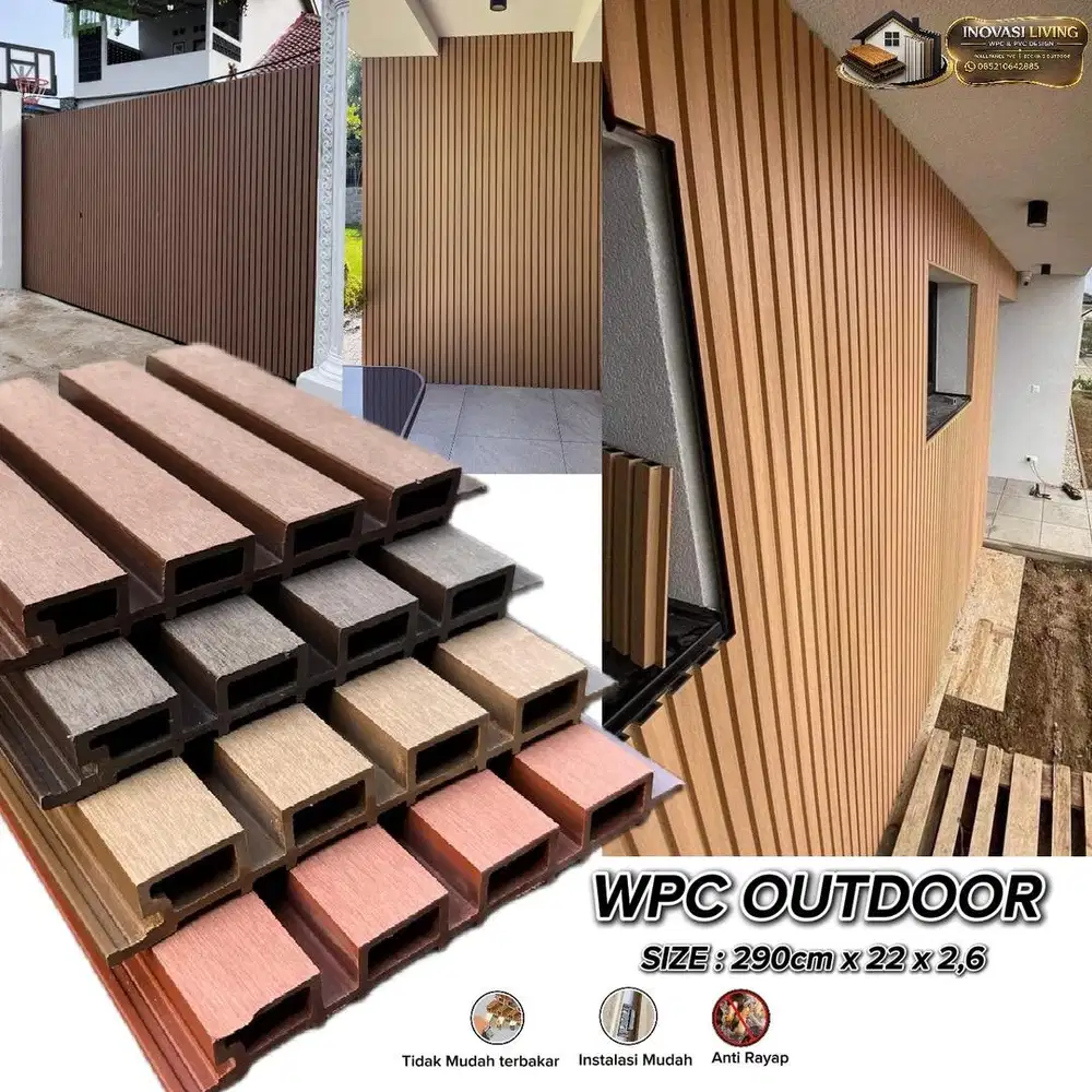 WPC OUTDOOR WALLPANEL DINDING RUMAH