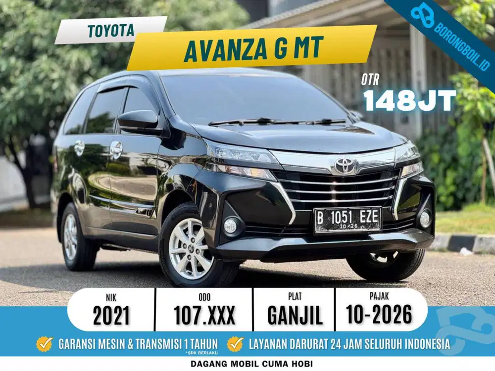 Toyota Avanza G 1.3 Mt 2021 Bensin