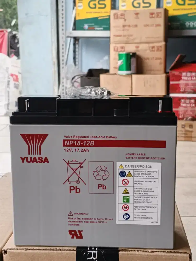 Yuasa NP18-12B (12V-17,2Ah)  Original Resmi