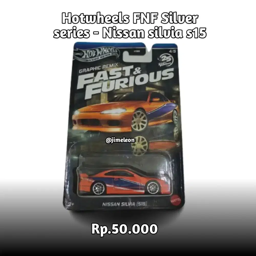 Hotwheels FnF silver series - Nissan silvia s15
