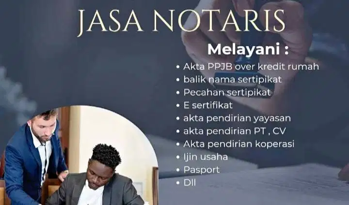 Jasa Notaris silahkan untuk badan hukum dll