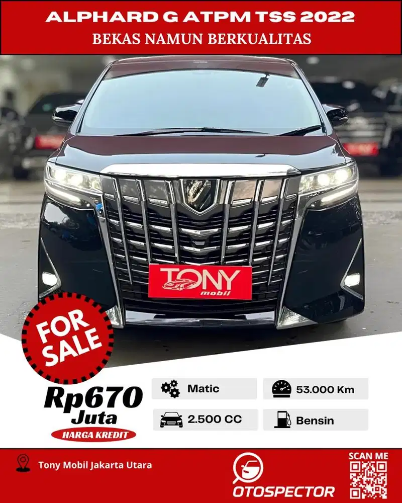 Toyota Alphard G ATPM 2022 Hitam