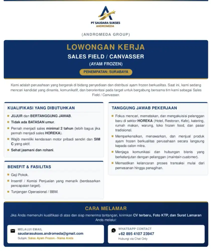Sales Canvasser