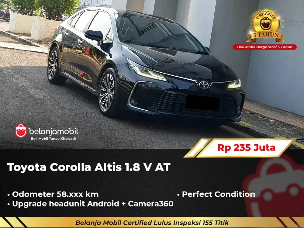 [ GARANSI 5TH ] Toyota Corolla Altis 1.8 V AT 2020/2021