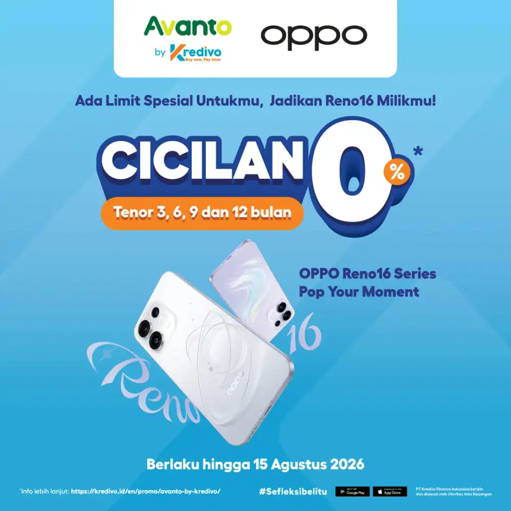 Promo Pre-order Oppo Reno 16 series pakai kredivo