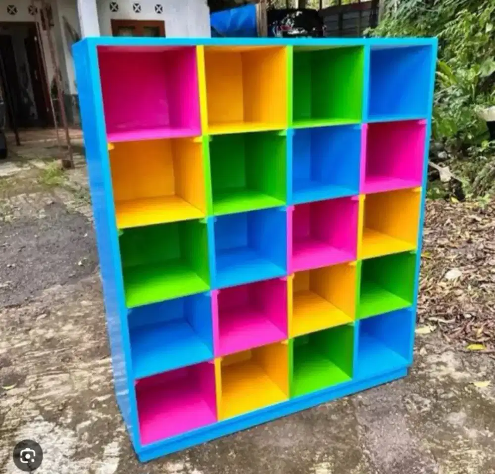 Rak loker tas buku anak sekolah paud/tk/sd