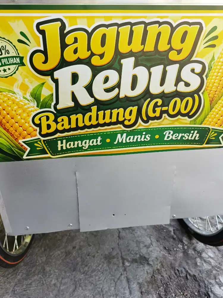 Tenaga Penjual Makanan Pakai Gerobak