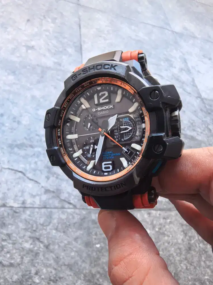 Jam Gshock GWP-1000 Orange Original