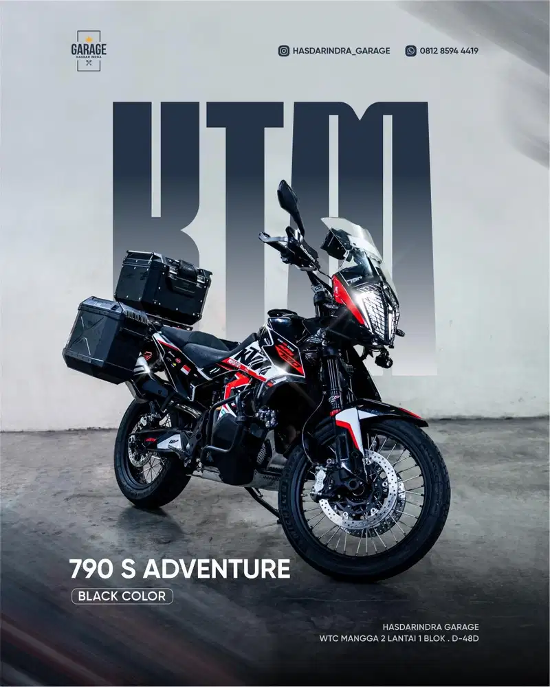 Ktm 790 adventure 2019 full acc dan terawat bs TT