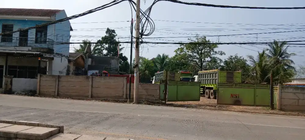 Tanah bagus pinggir jalan raya