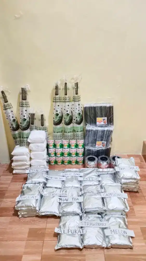 JUAL MURAH & NEGO. PERLENGKAPAN USAHA MINUMAN 5RB AN