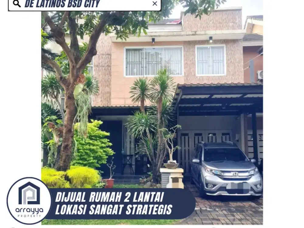 DIJUAL RUMAH 2 LANTAI LINGKUNGAN ASRI DI DE LATINOS BSD CITY (ARB139)