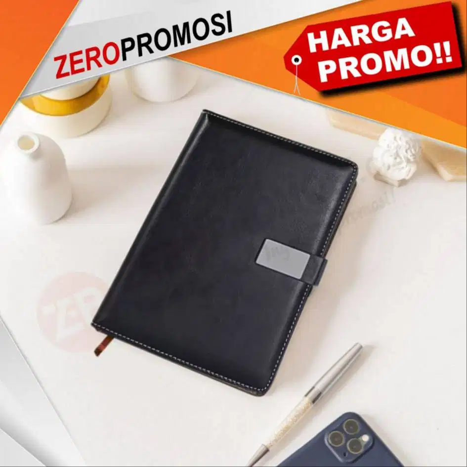 Buku Agenda AGLT03 Custom Logo – Agenda Kulit Premium untuk Souvenir