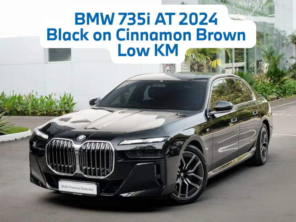 BMW 735 AT 2024 Black on Cinnamon Brown Low KM Gress