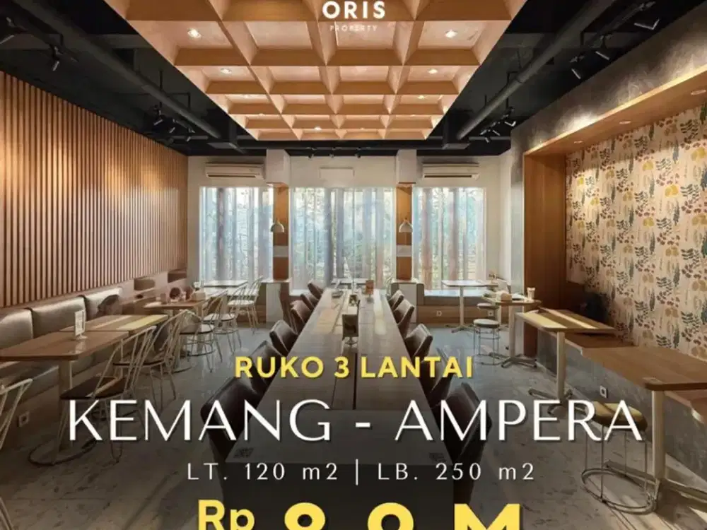 For Sale Ruko 3 Lantai Fully Furnished Area Komersil - Ampera
