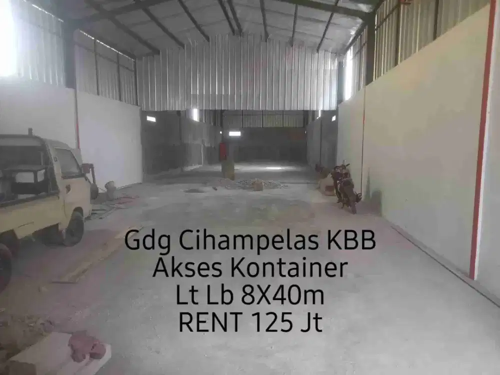 Gudang Cihampelas KBB Akses Kontainer