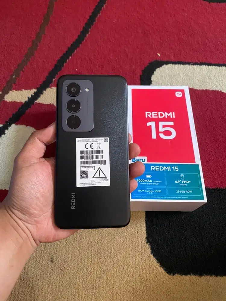 BISMILLAH REDMI 15 RAM 8/256 FULSET MULUS