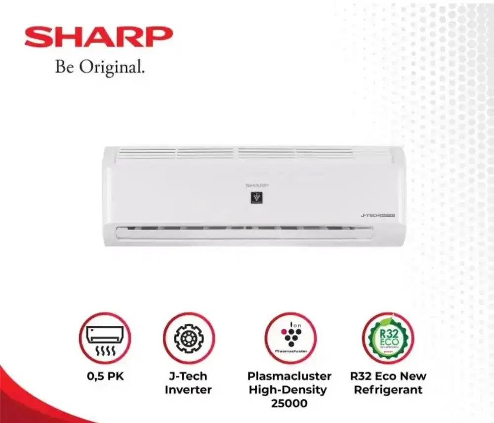 Sharp inverter 1/2 pk BU