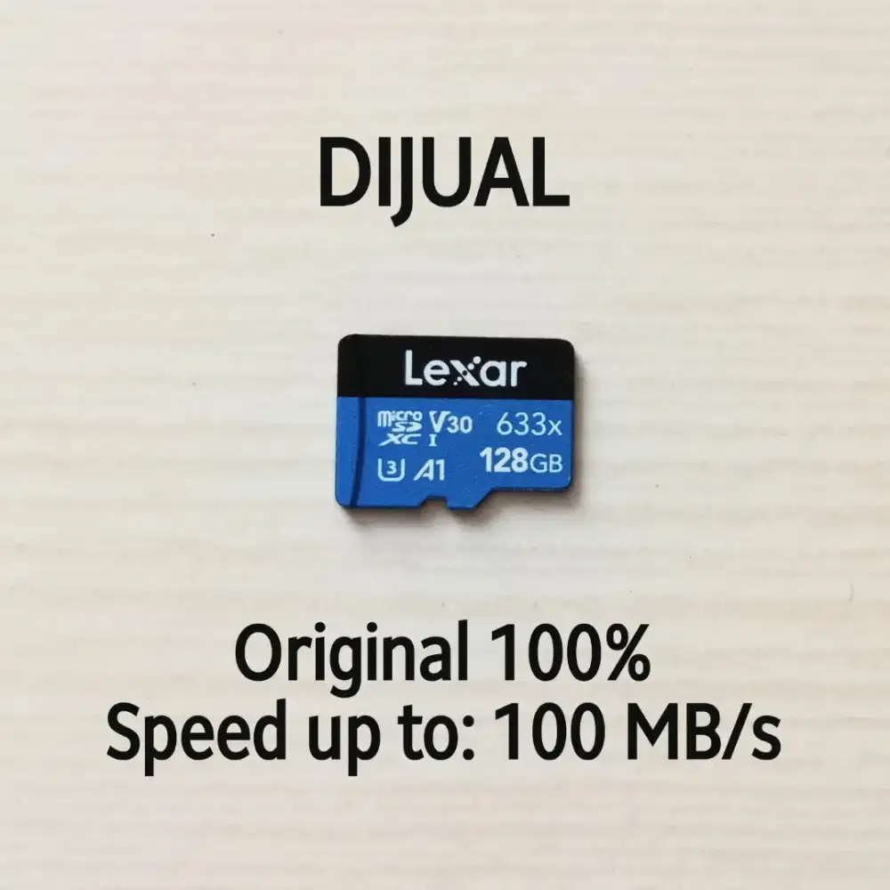 Kartu memori SD card micro SD memory card Lexar 128GB