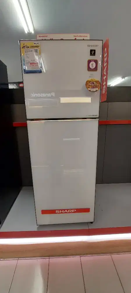 Sharp 2 pintu 338L Kredit DP 0 Bunga Mulai 0%
