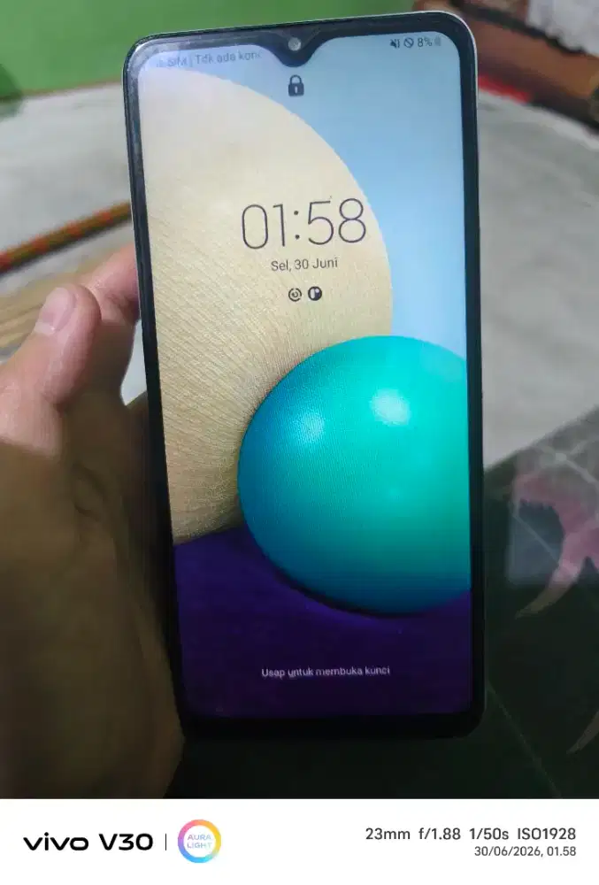 Samsung Galaxy a02 minus lupa pola