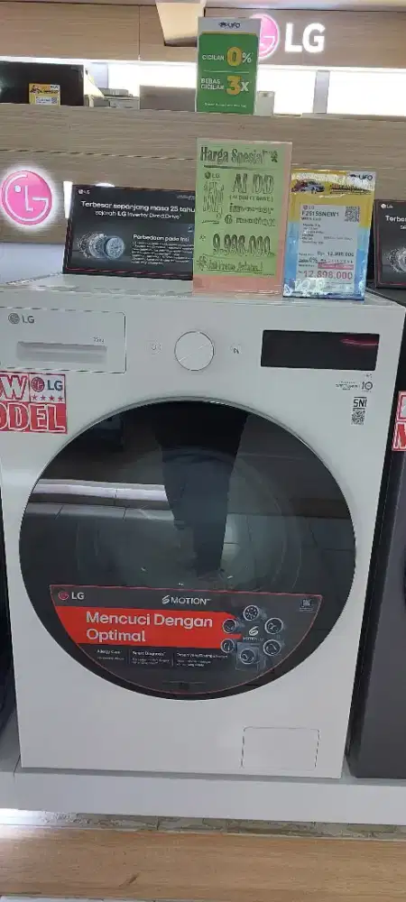 LG Front Loading 15KG Bisa Cicil DP 0 Langsung ACC