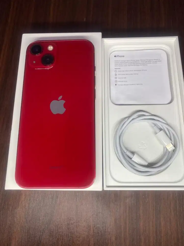 Iphone 13 red edition 256gb garansi resmi ibox