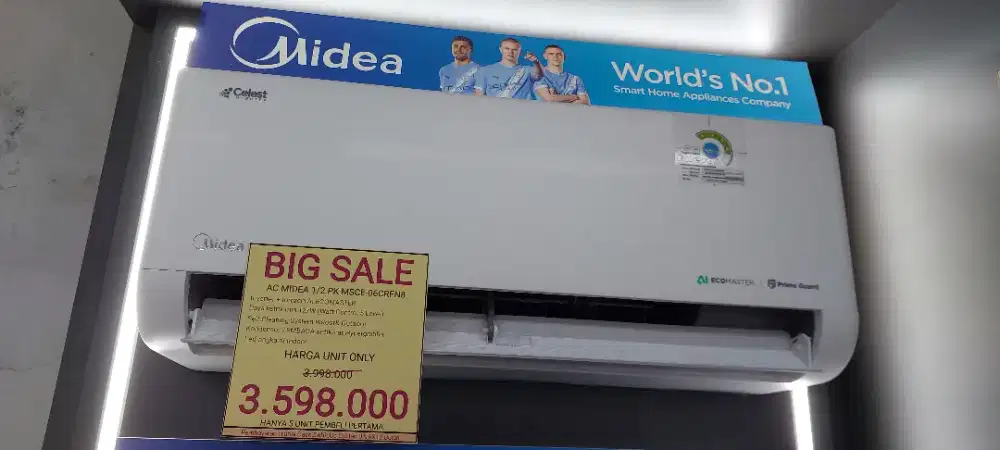 Midea Inverter 1/2PK Kredit DP 0 Bunga Mulai 0%