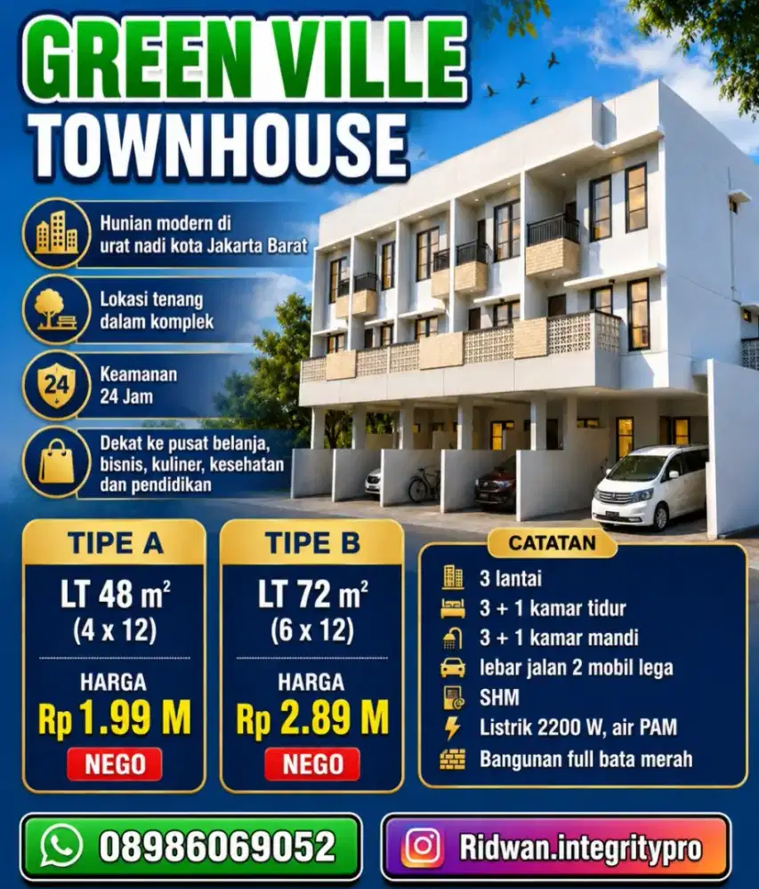 Green Ville Townhouse Jakarta Barat